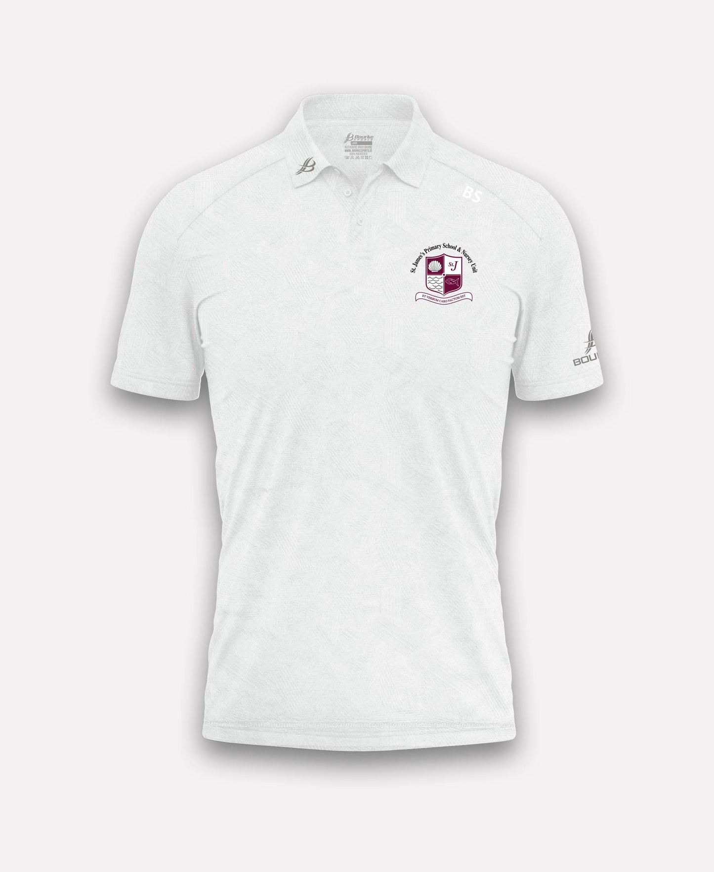 St James PS Rathcoole Staff BARR Polo Shirt (White)