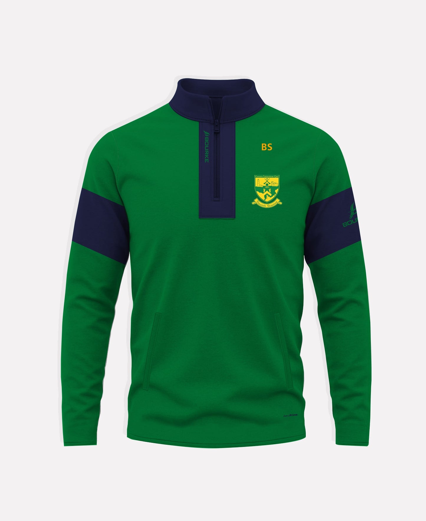 St James GAA TEASRA Half Zip (Navy/Green)