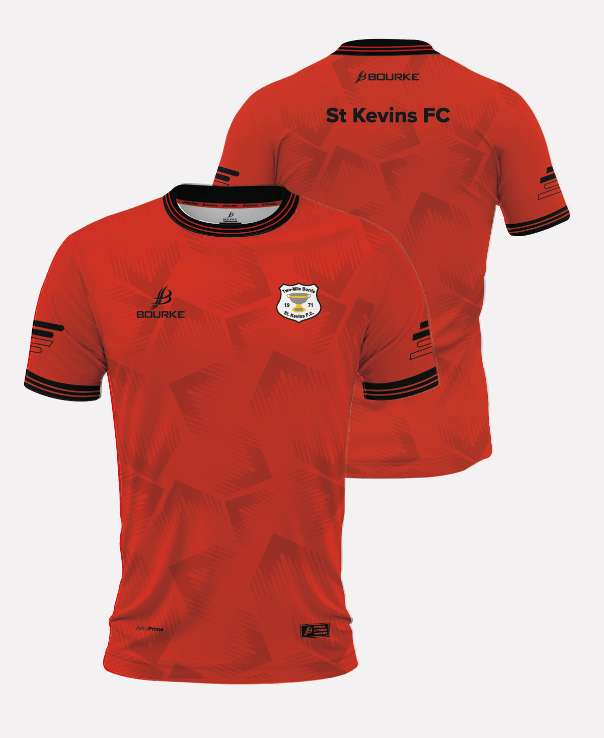 Two Mile Borris St Kevins FC Training Jersey 26/27 (Red/Black)