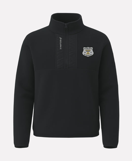 Two Mile Borris St Kevins FC TEASRA Half Zip Fleece (Black)