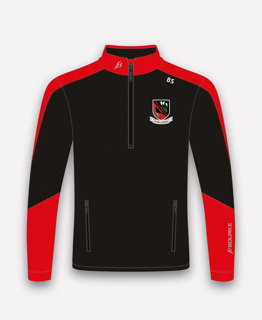 St Kevins GAA Croga Half Zip (Black/Red)