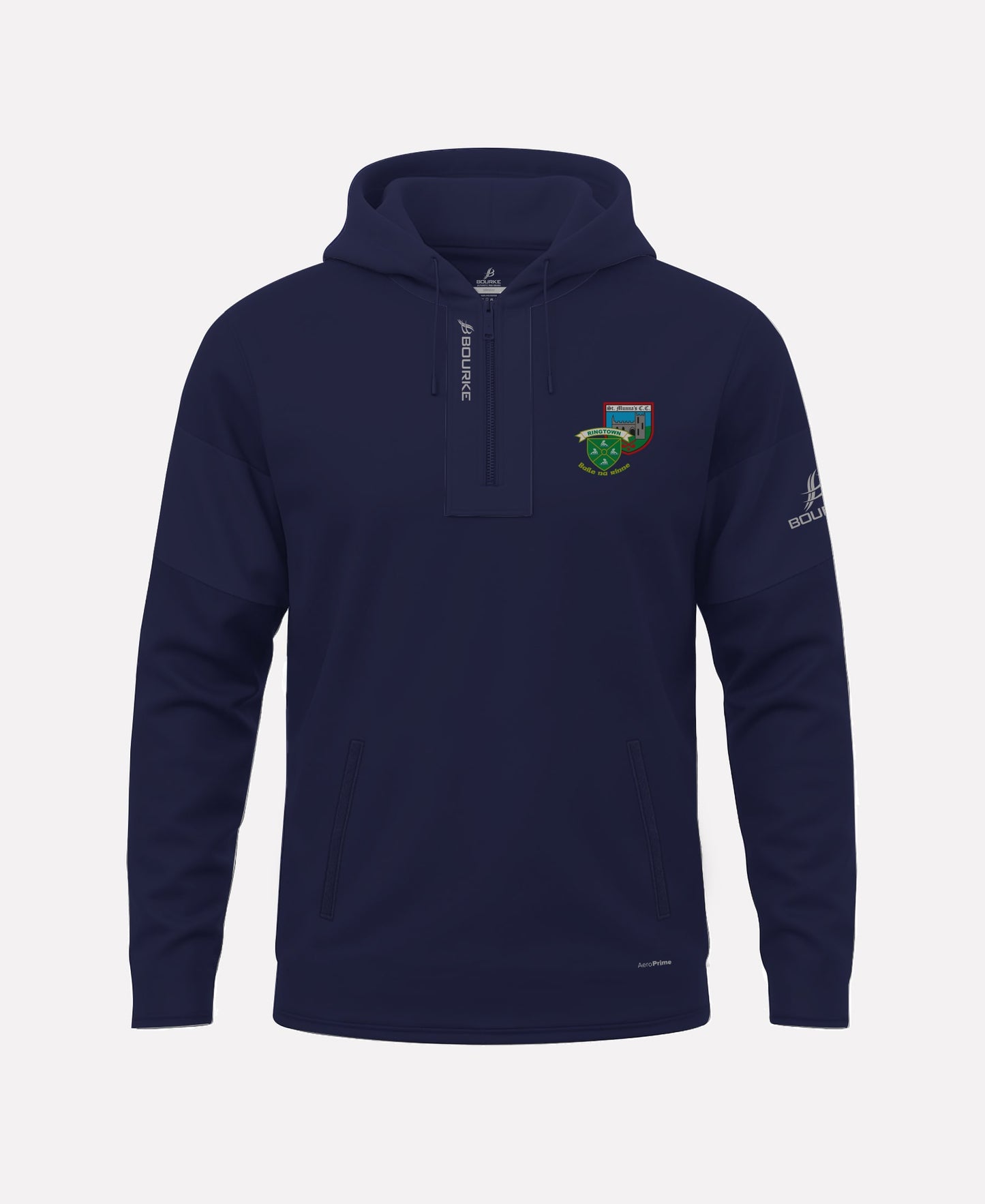 St Munnas-Ringtown Camogie TEASRA Half Zip Hoodie (Navy)