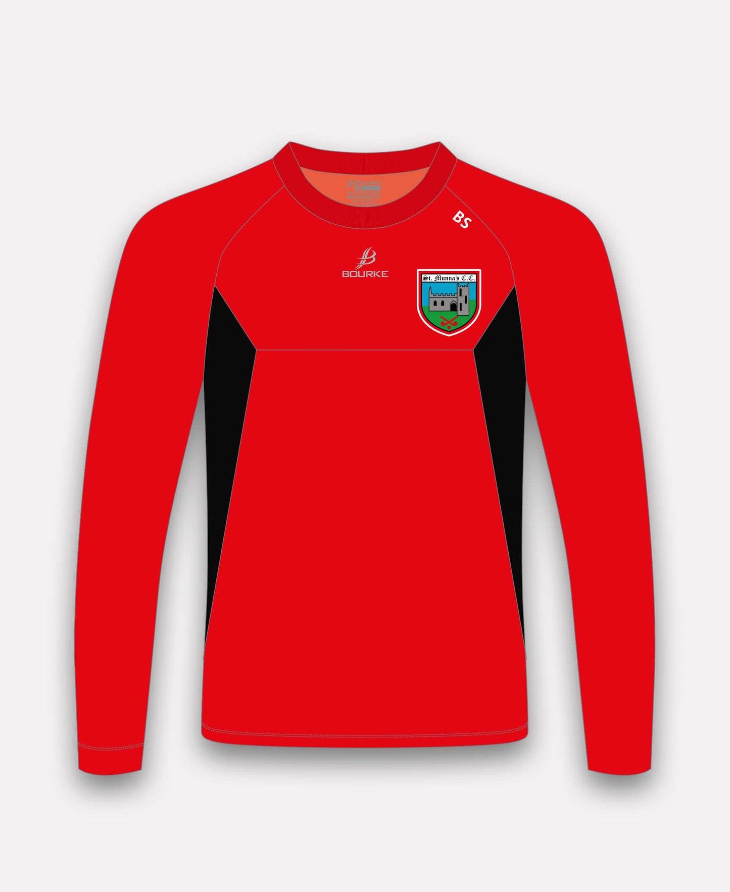 St Munnas Camogie Westmeath BARR Crew Neck (Red/Black)