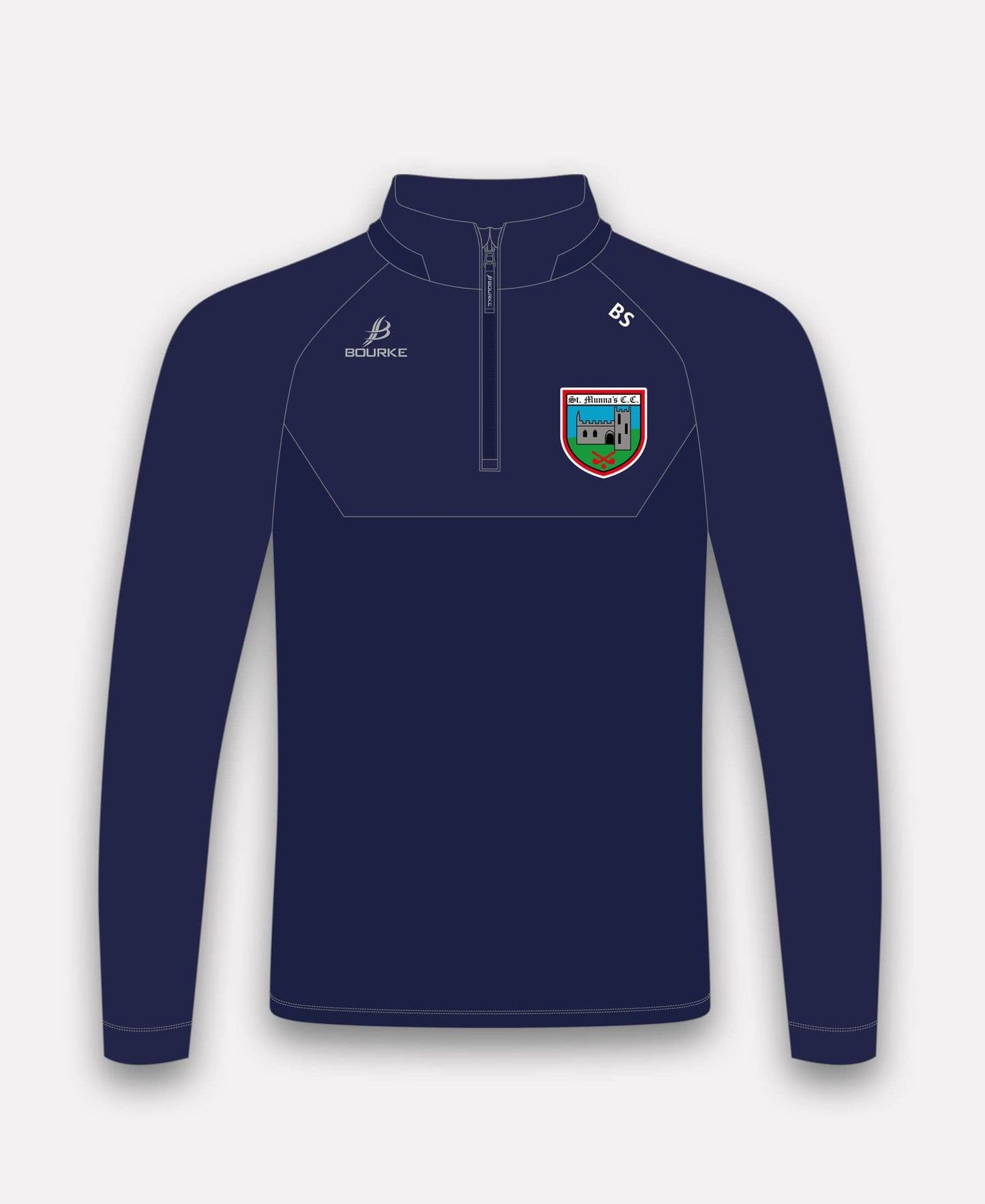 St Munnas Camogie Westmeath BARR Half Zip (Navy)