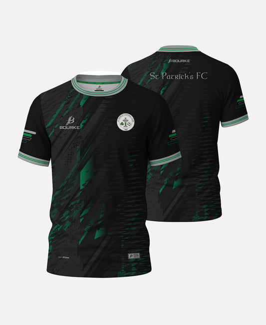 St Patricks FC Jersey (Black/Green)