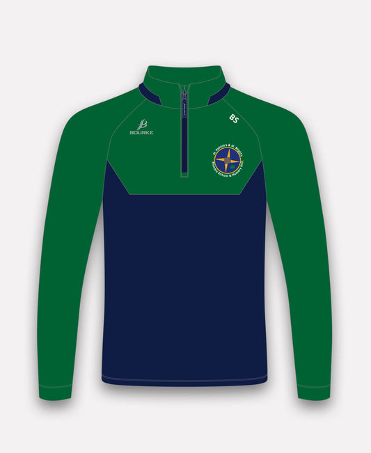 St Patrick's & St Brigid's PS STAFF Ballycastle BARR Half Zip (Navy/Green)