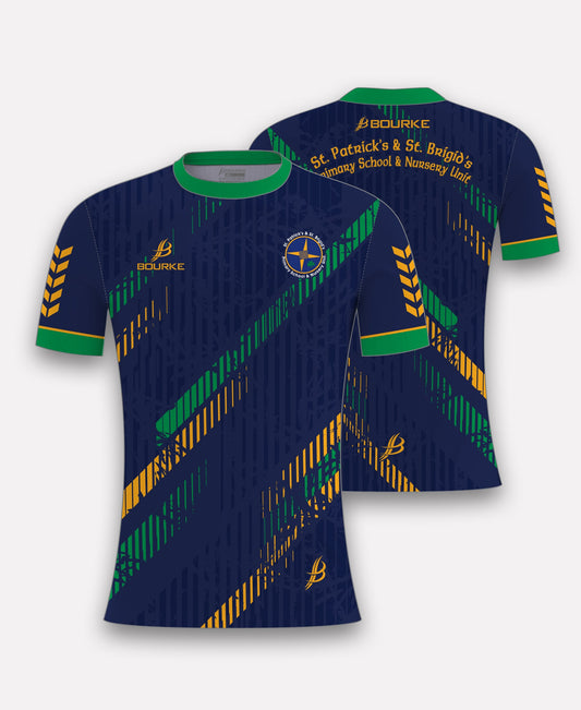 St Patrick's & St Brigid's PS STAFF Ballycastle Jersey (Navy/Green/Amber)