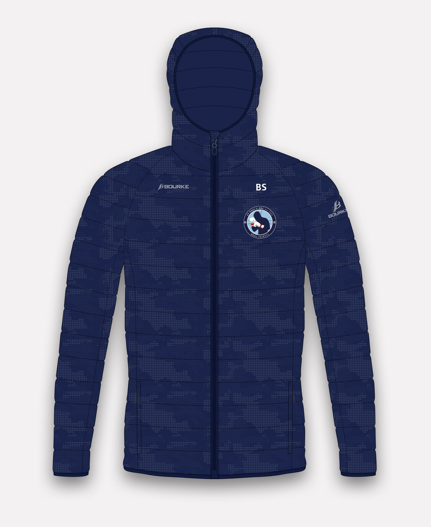 St. Paul's Boxing Club Belfast Reflective Camo Jacket (Navy)