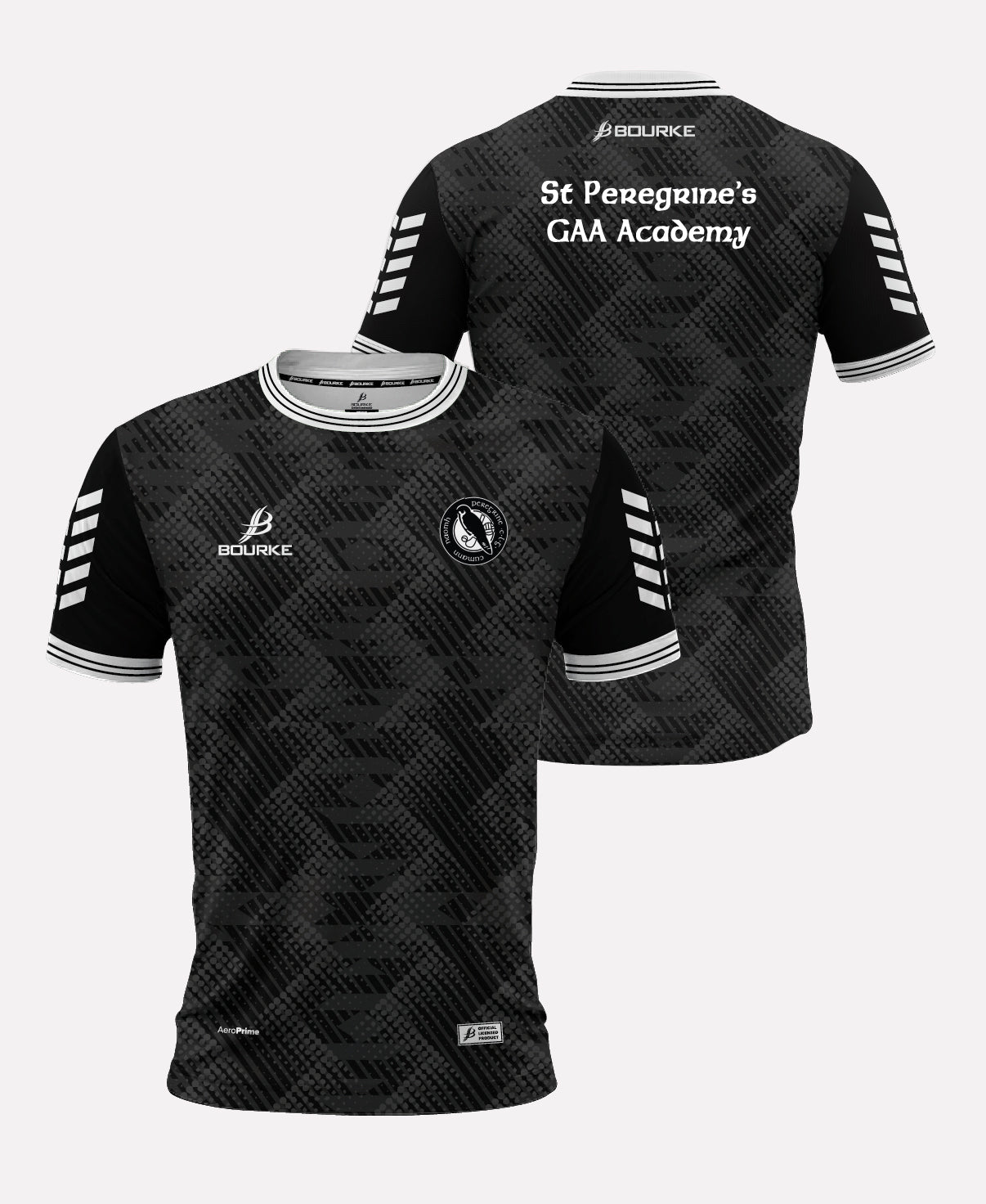 St Peregrines GAA Academy Jersey (Black/White)