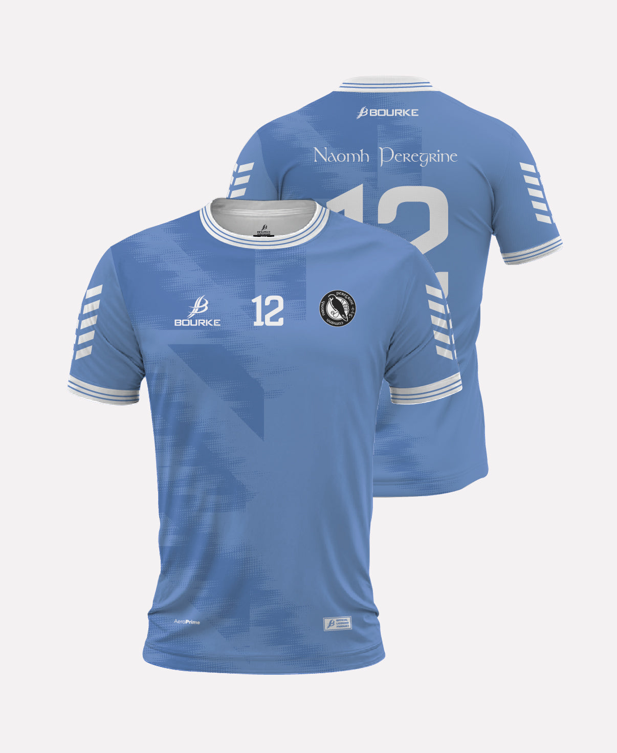 St Peregrines GAA Training Jersey (Sky Blue/White)