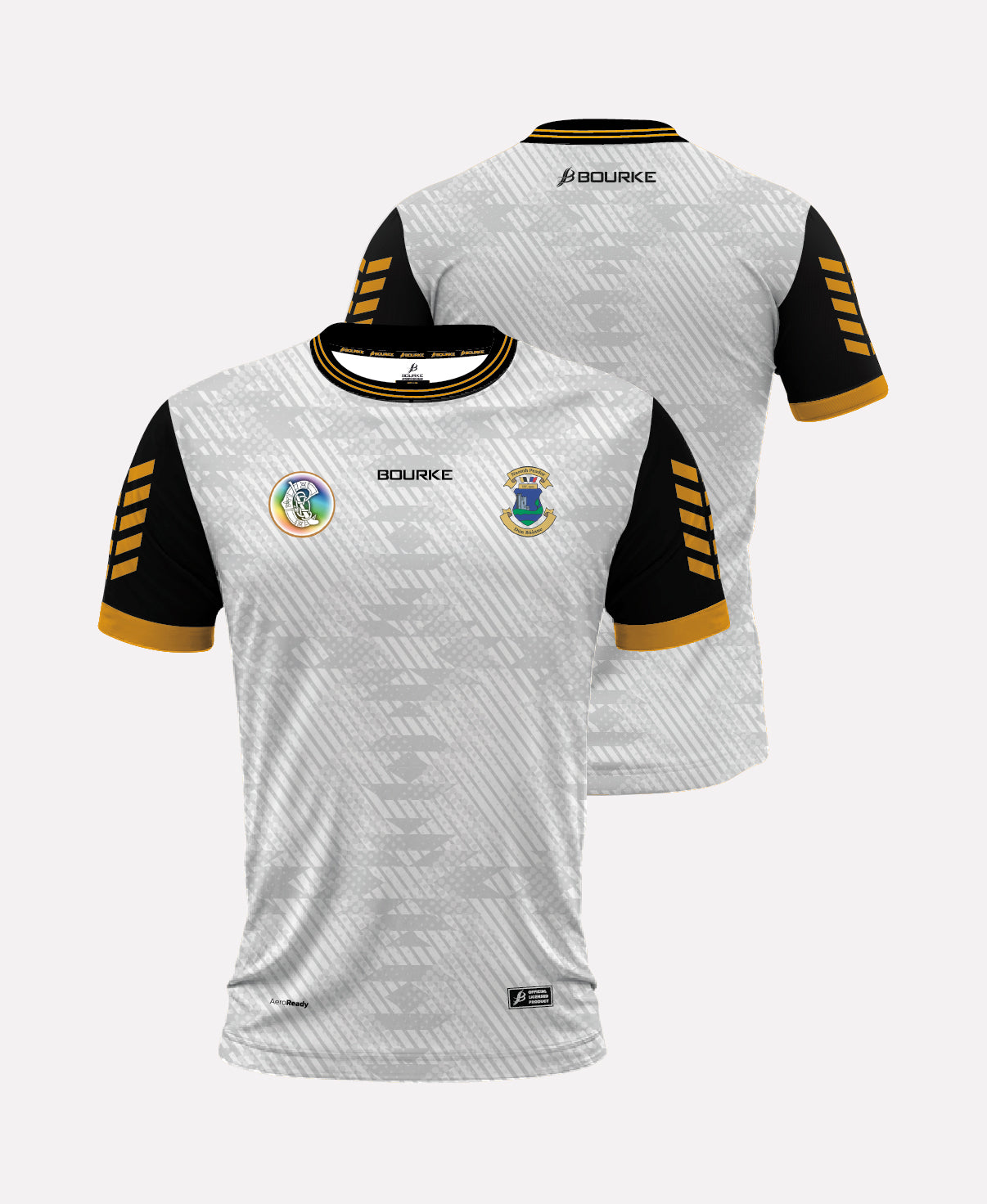 St Peters Dunboyne Camogie Jersey (White/Black/Amber)