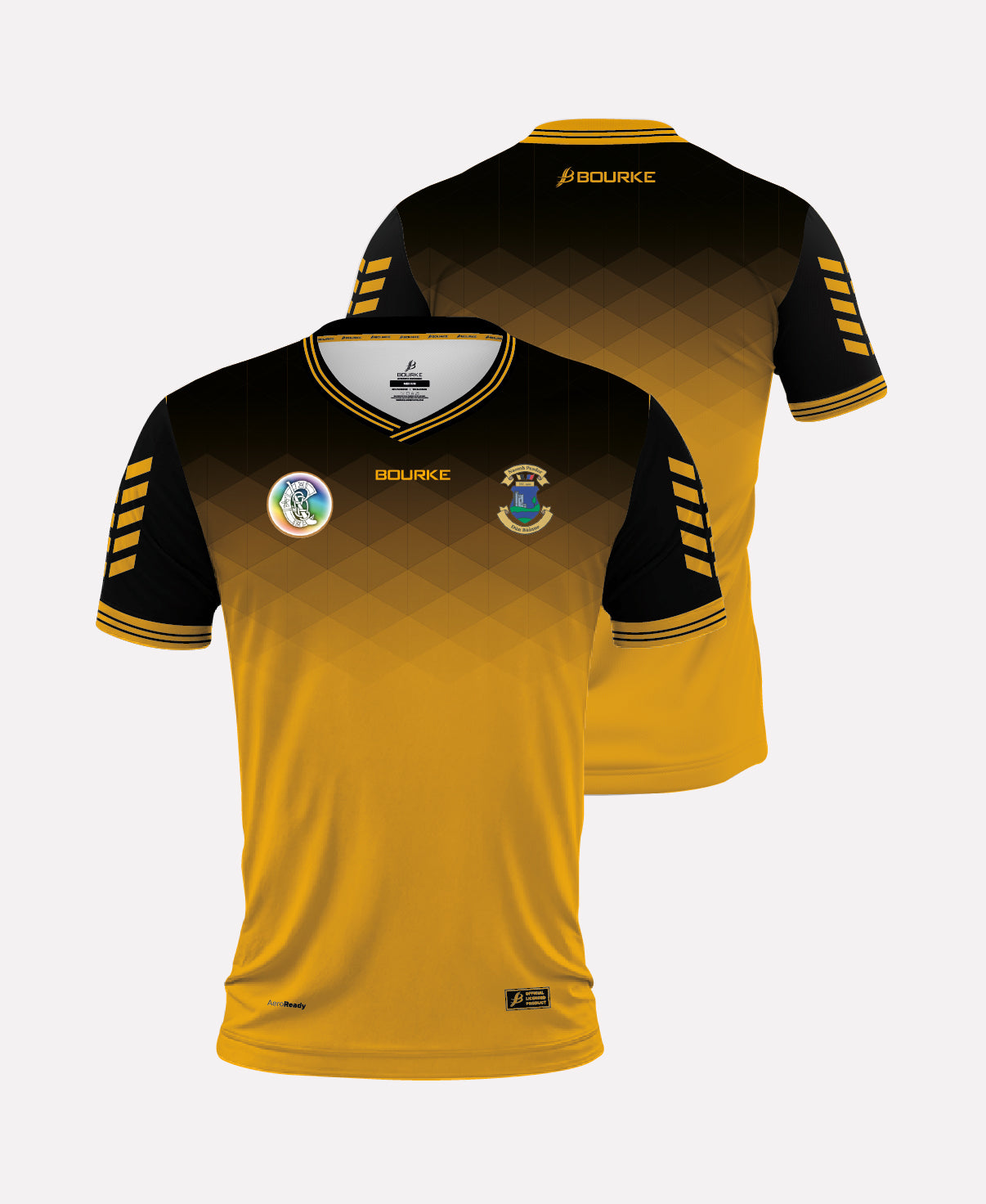 St Peters Dunboyne Camogie Jersey V-Neck (Amber/Black)