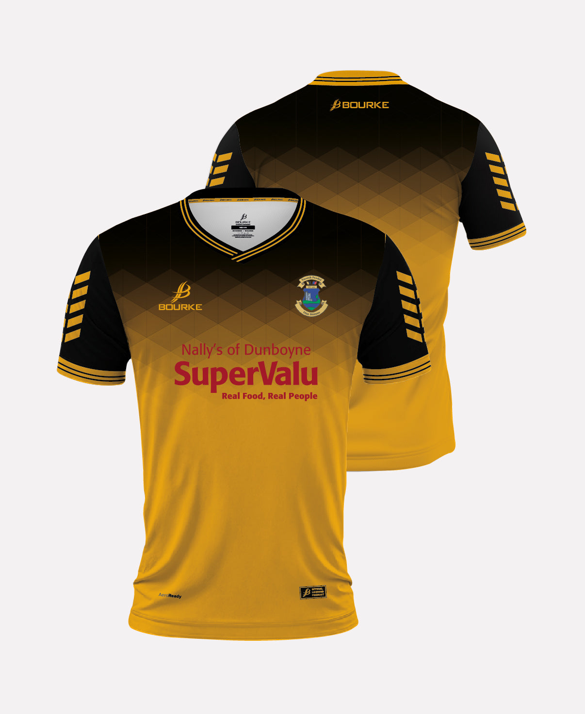 St Peters Dunboyne GAA Jersey V-Neck (Amber/Black)
