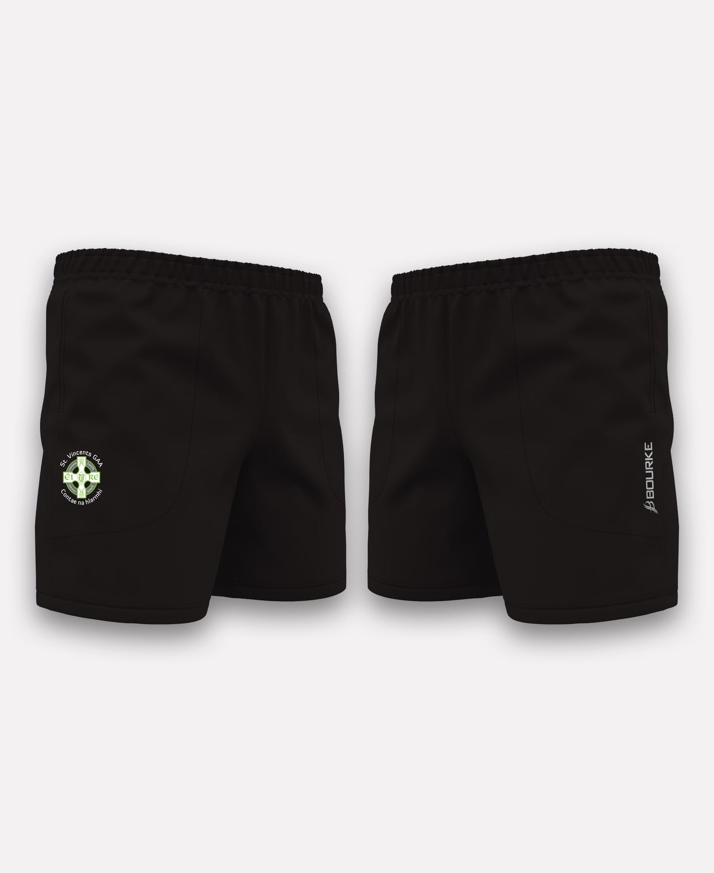 St Vincents Westmeath GAA TACA Gym Shorts (Black)