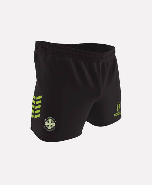 St. Vincents Westmeath GAA CORE Shorts (Black/Lime)
