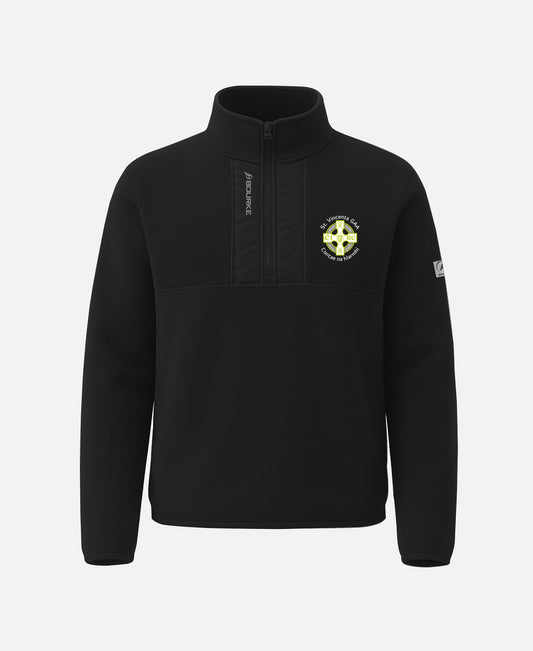 St. Vincents Westmeath GAA TEASRA Half Zip Fleece (Black)