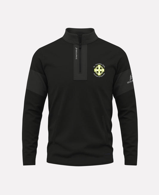 St. Vincents Westmeath GAA TEASRA Half Zip (Black)