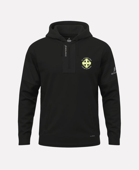 St. Vincents Westmeath GAA TEASRA Half Zip Hoodie (Black)