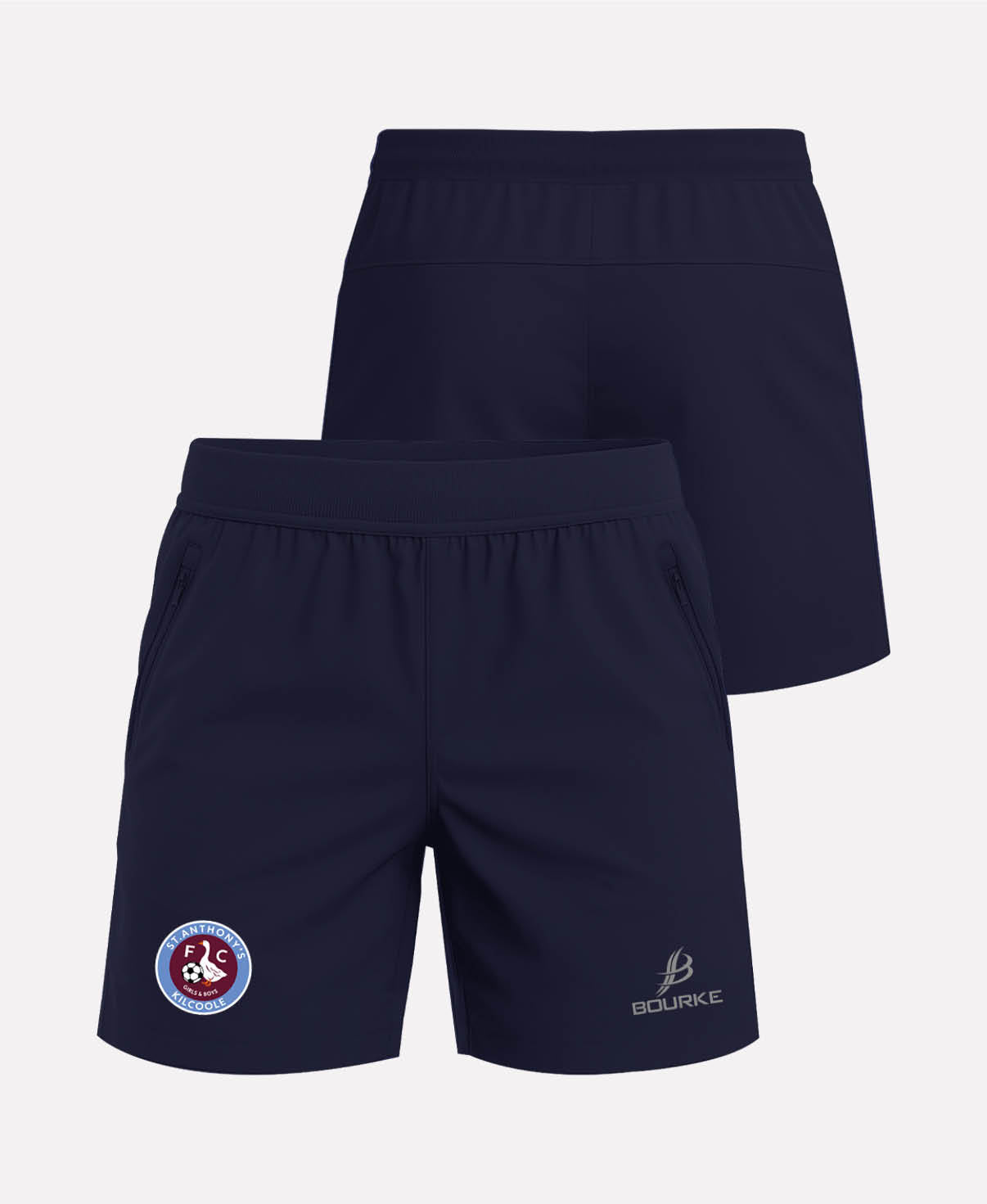 St Anthonys FC FORTIS Gym Shorts (Navy)