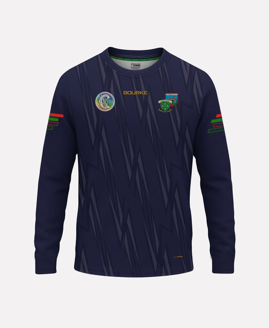 St Munnas-Ringtown Camogie Warm Up Crew Neck (Navy/Green/Red)