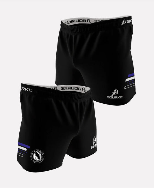 St Peregrines GAA Flex Shorts (Black/White/Blue)