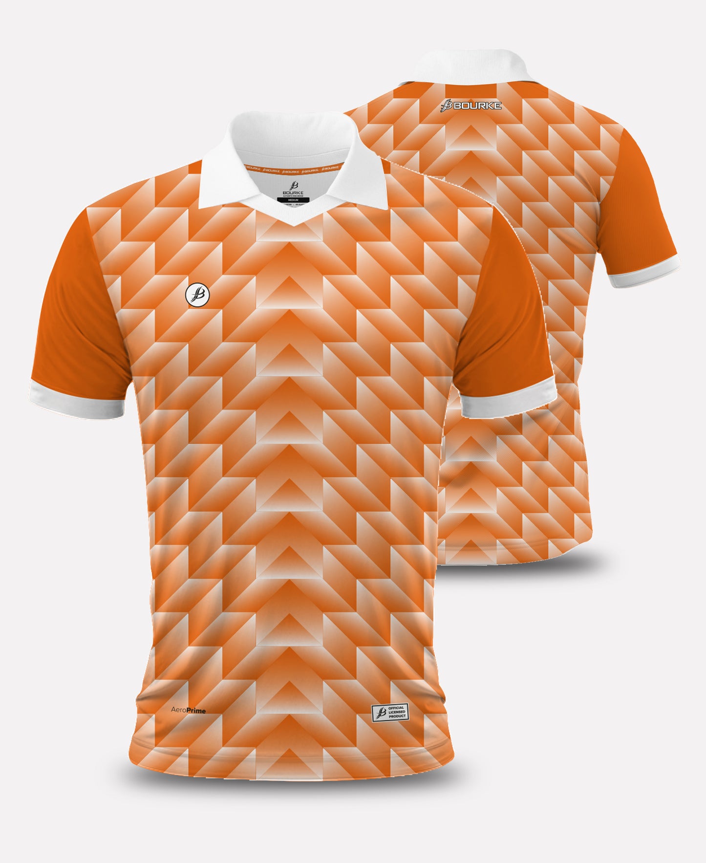 TEASRA RETRO Adult Jersey (Orange/White)