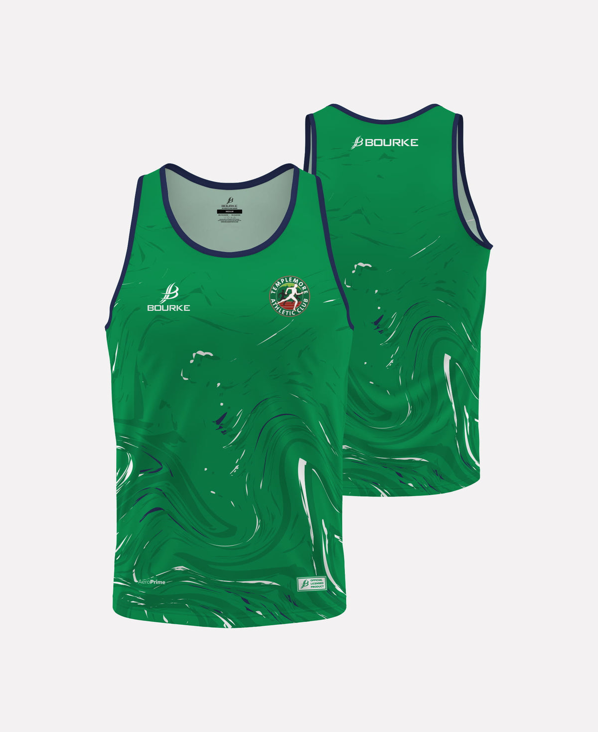 Templemore AC Running Vest (Green/Navy/White)