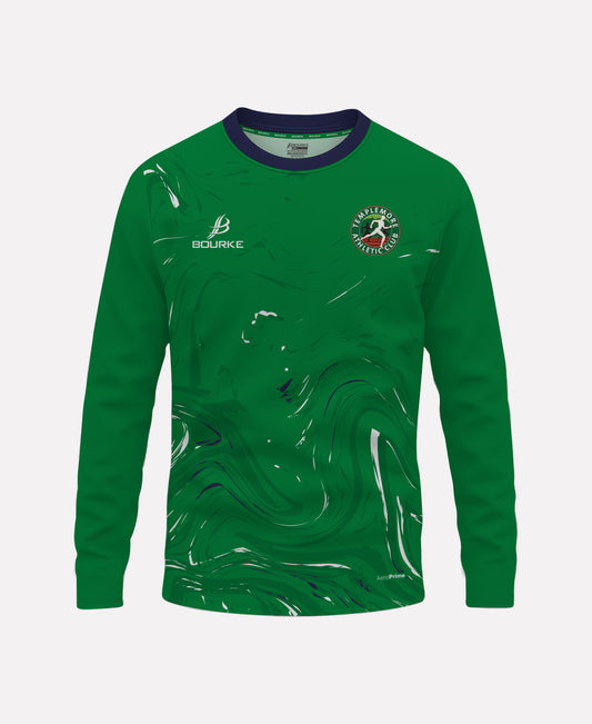 Templemore AC Warm Up Crew Neck (Green/Navy/White)