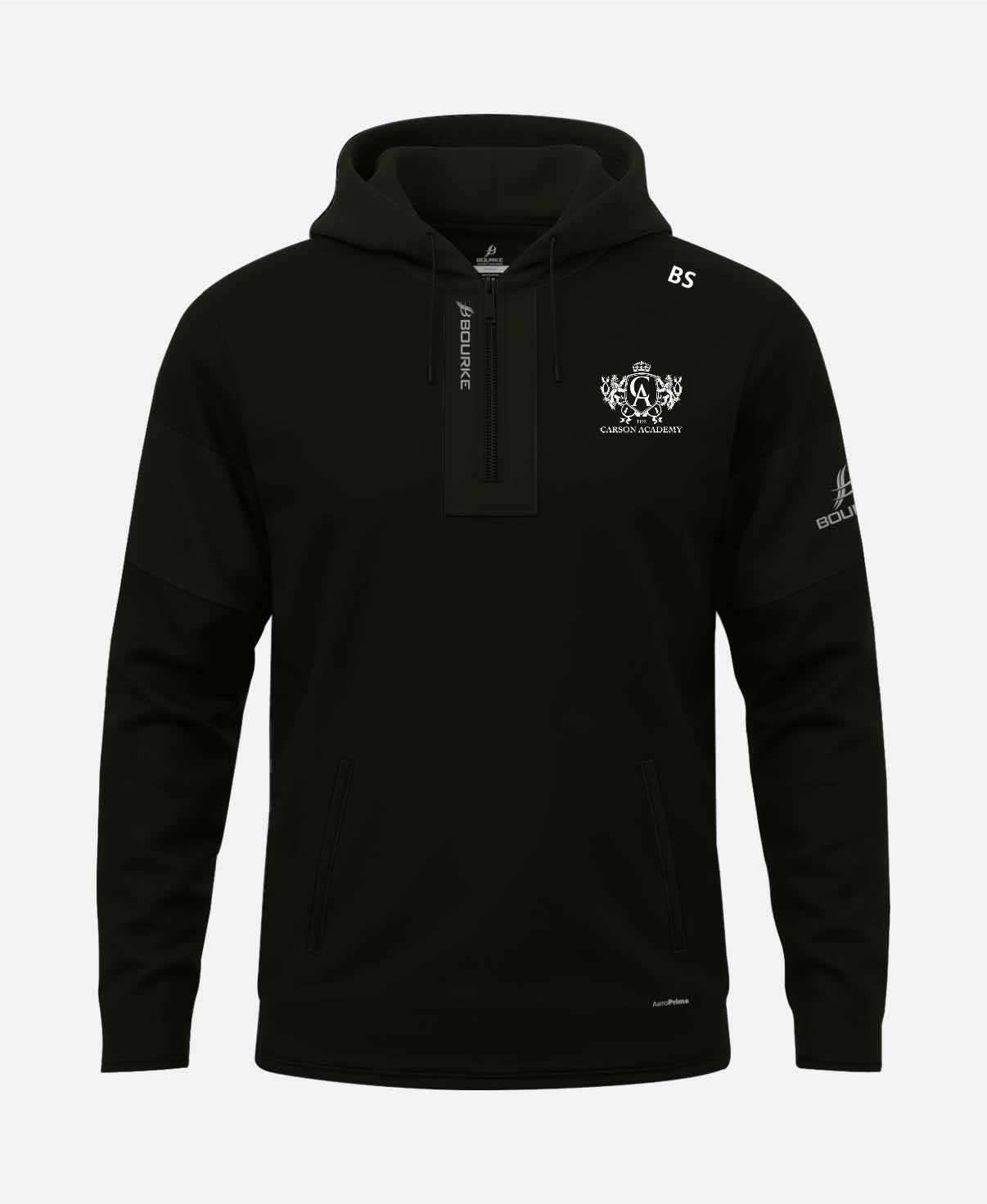 The Carson Academy School Of Irish Dance TEASRA Half Zip Hoodie (Black)