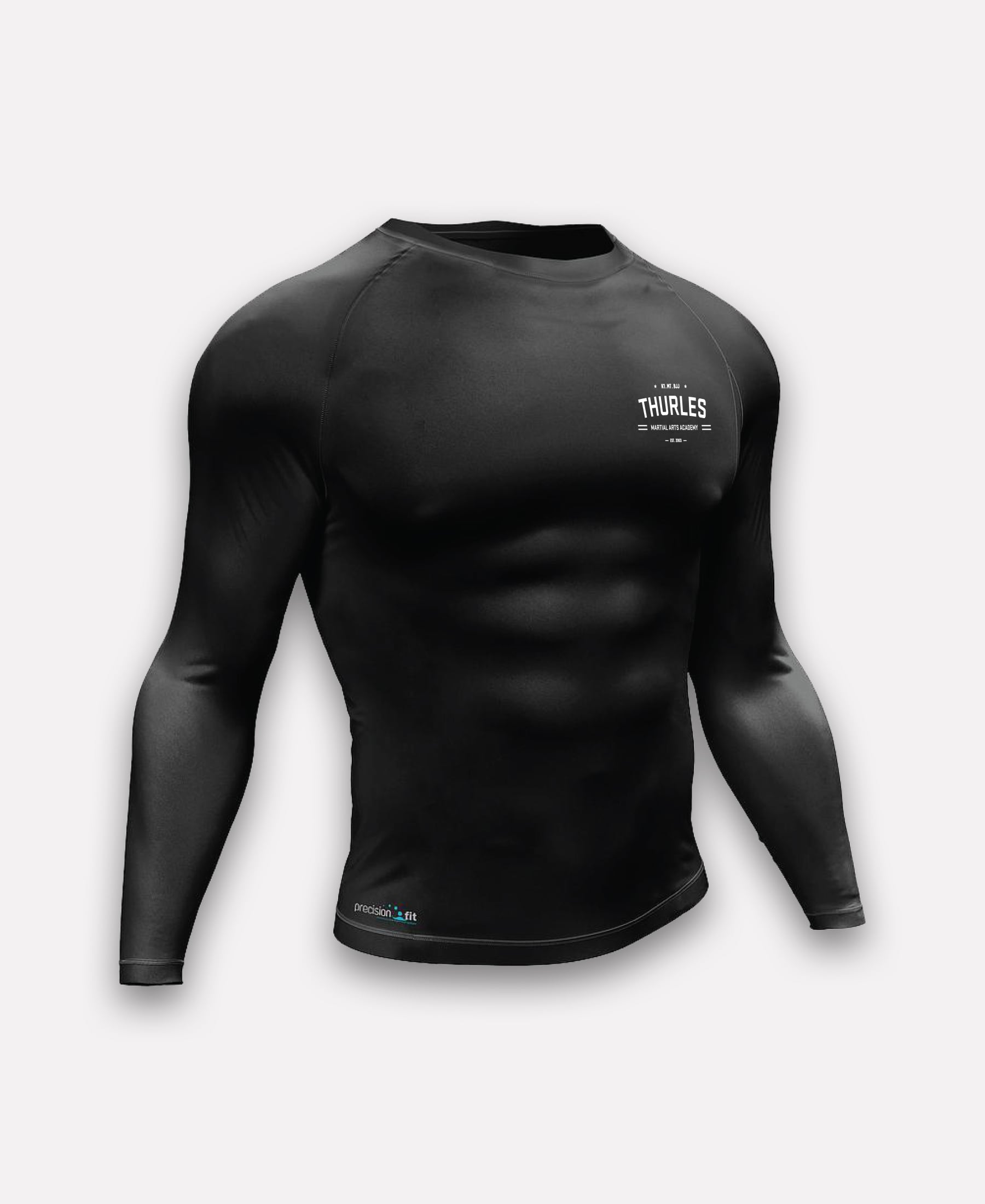 Thurles Martial Arts Academy Precision Essential Baselayer Long Sleeve Shirt (Black)