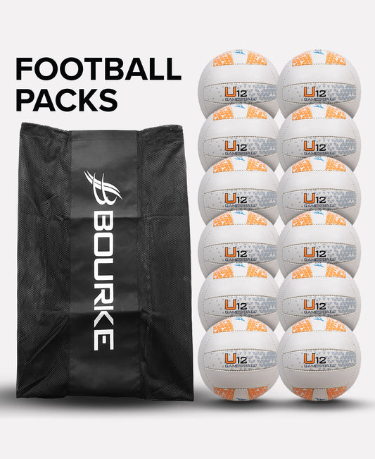 Bourke Sports U12 Gaelic Football 12 Pack with 1 Carry Bag