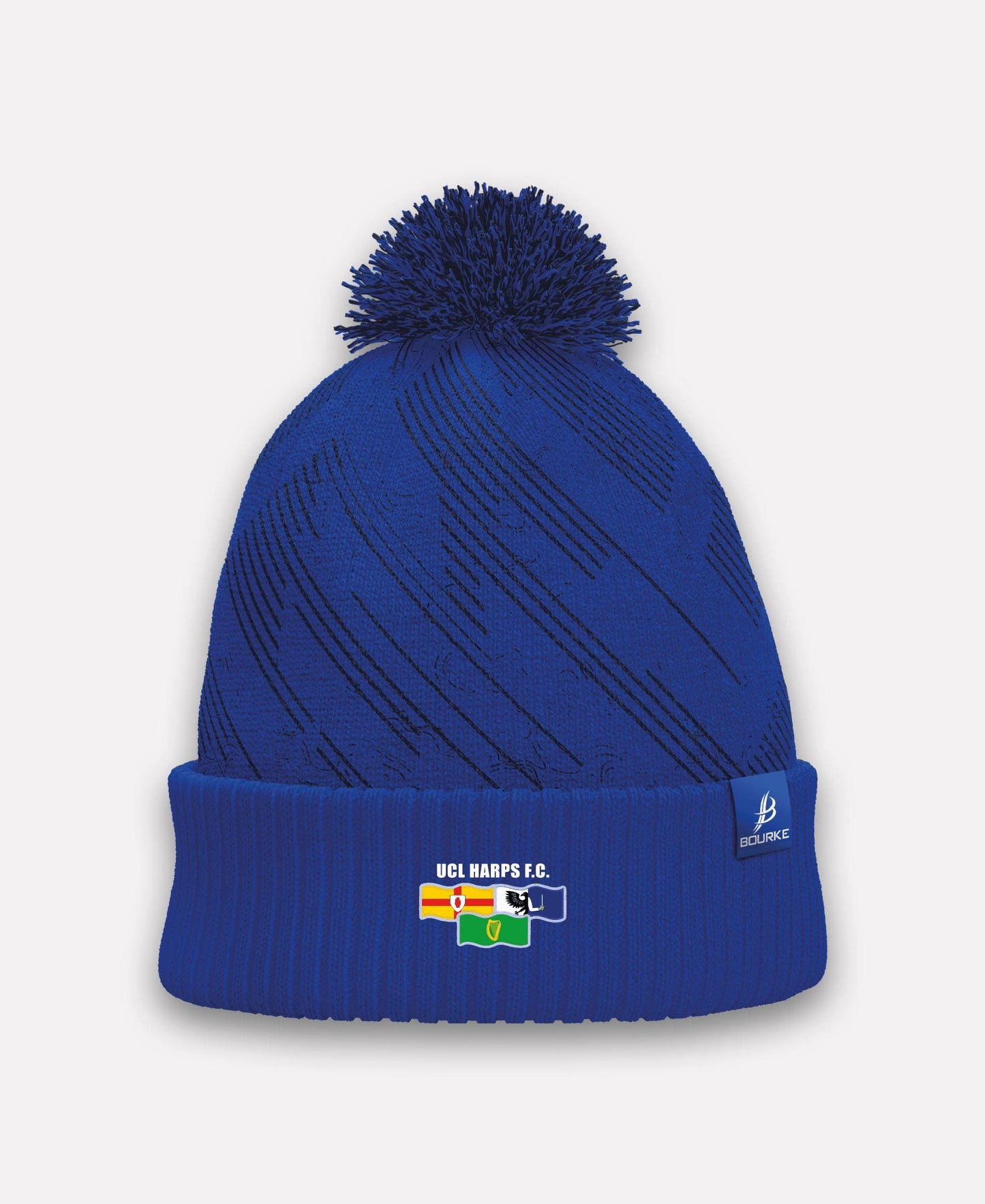 UCL Harps FC BARR Bobble Hat (Navy/blue)