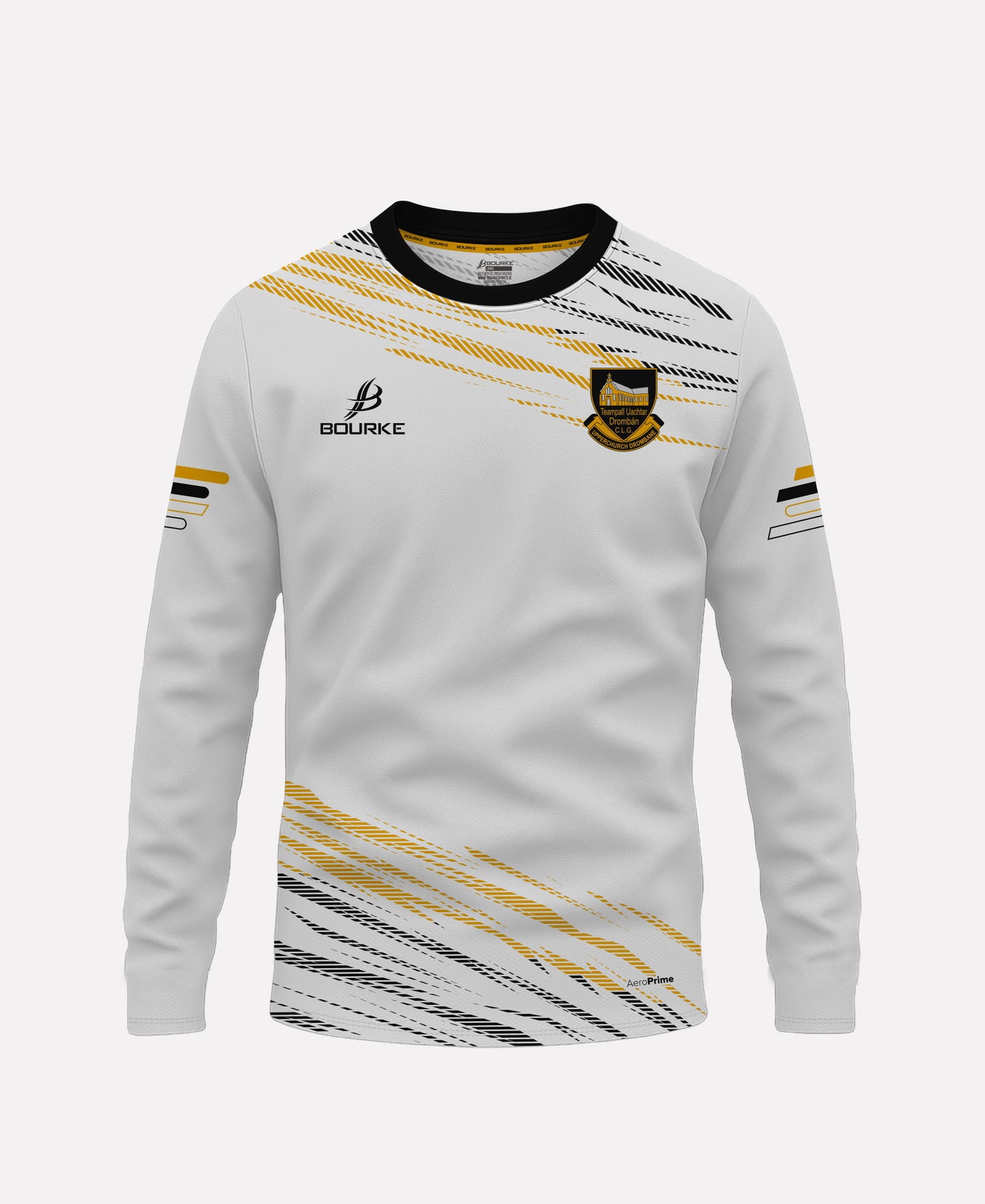 Upperchurch Drombane Warm Up Crew Neck (White/Black/Amber)