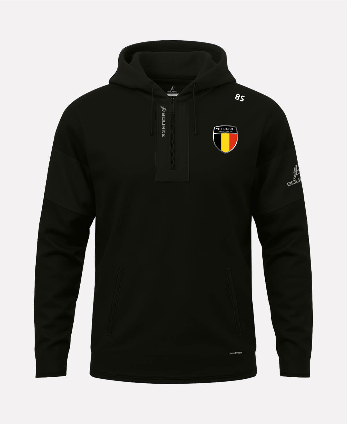 VC Glendale TEASRA Half Zip Hoodie (Black)
