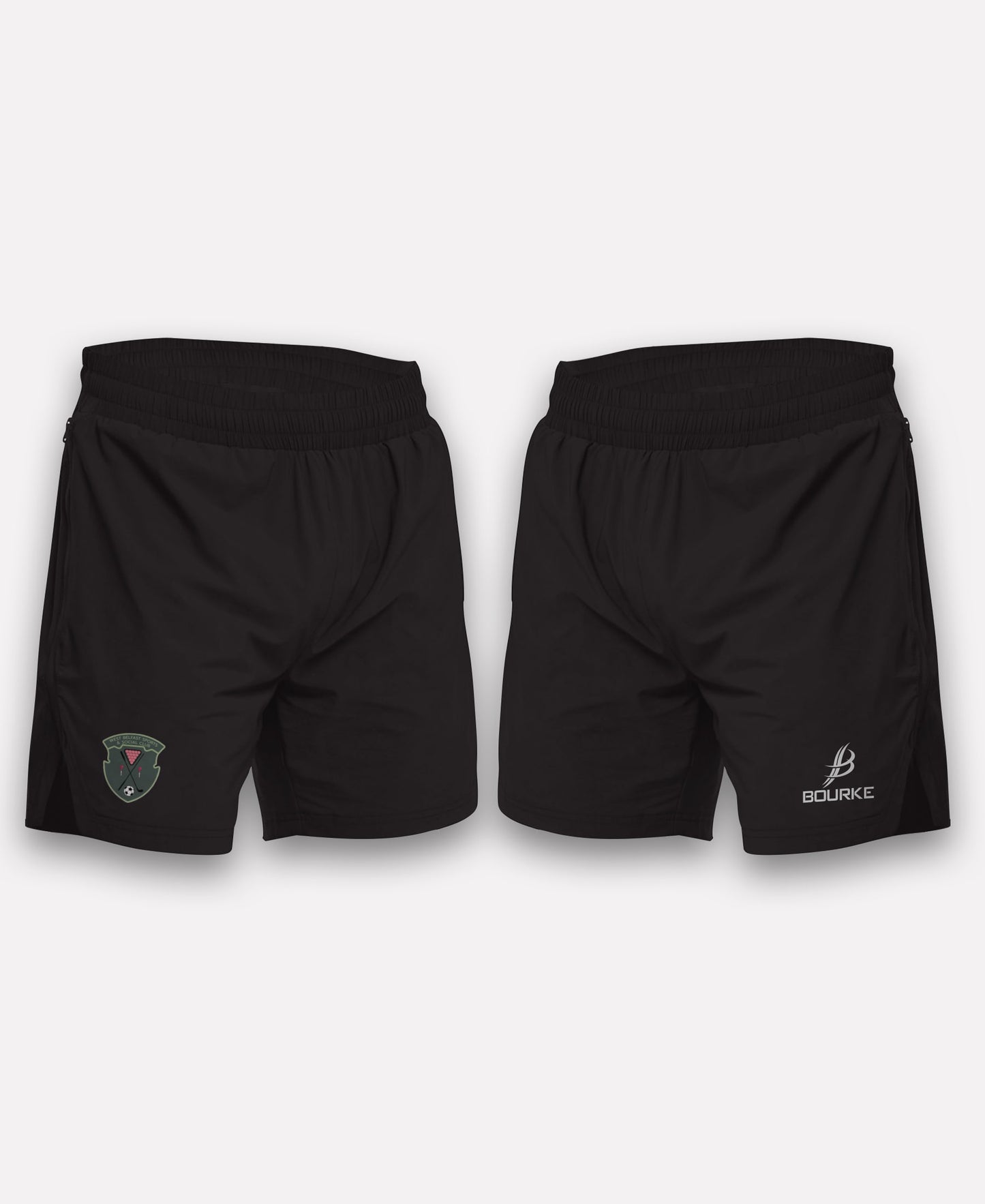 West Belfast Sports & Social Club BARR Gym Shorts (Black)