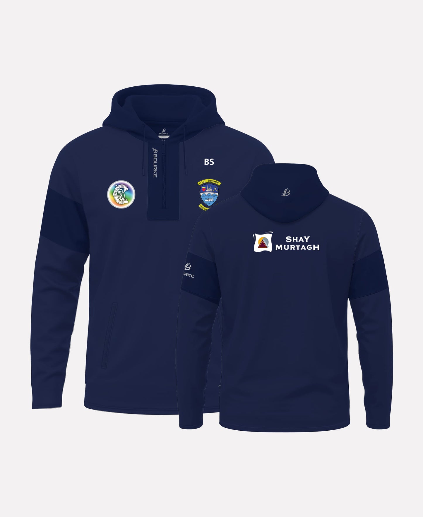 Westmeath Camogie TEASRA Half Zip Hoodie (Navy)