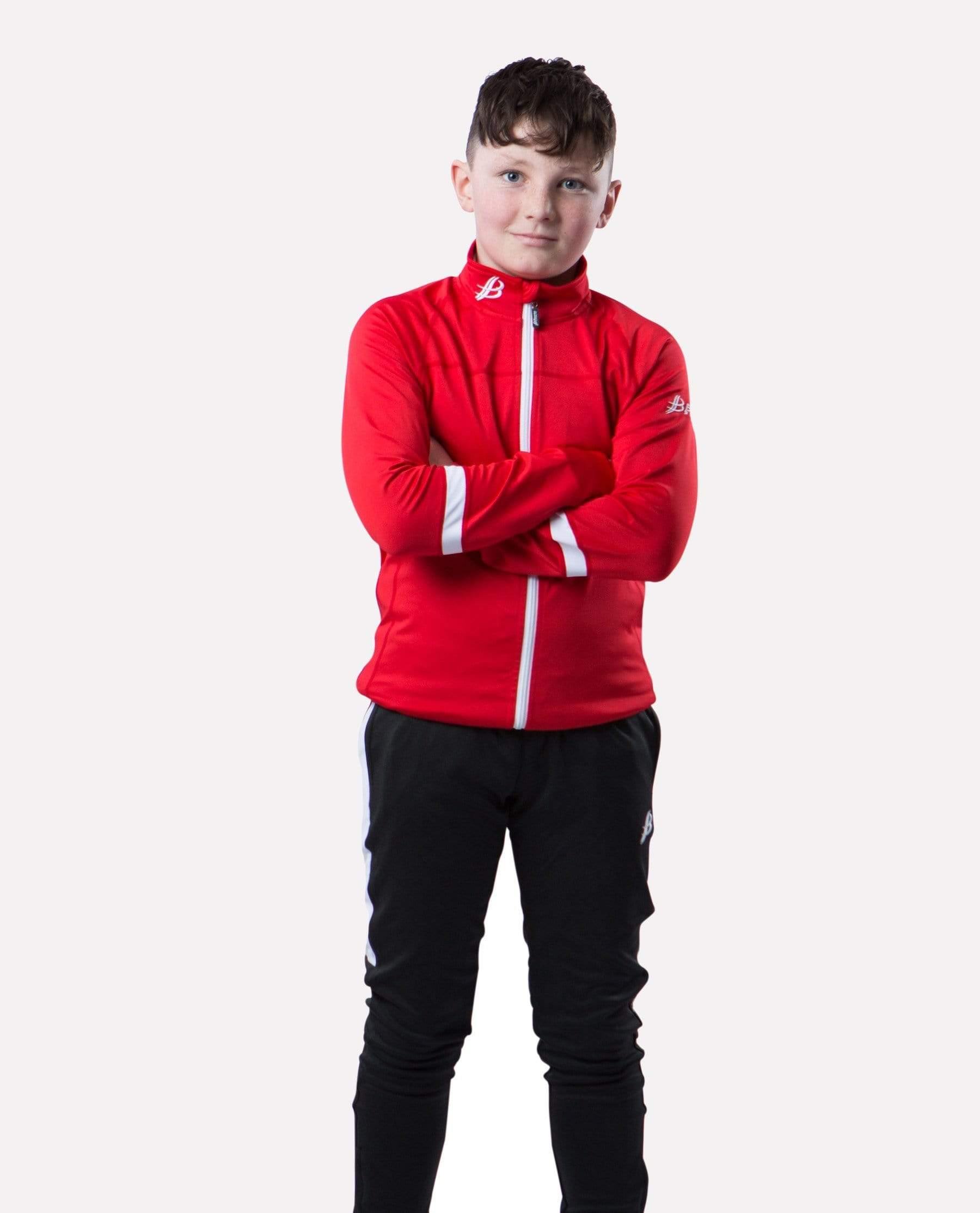 ALPHA Kids Full Zip (Red/White) - Bourke Sports Limited