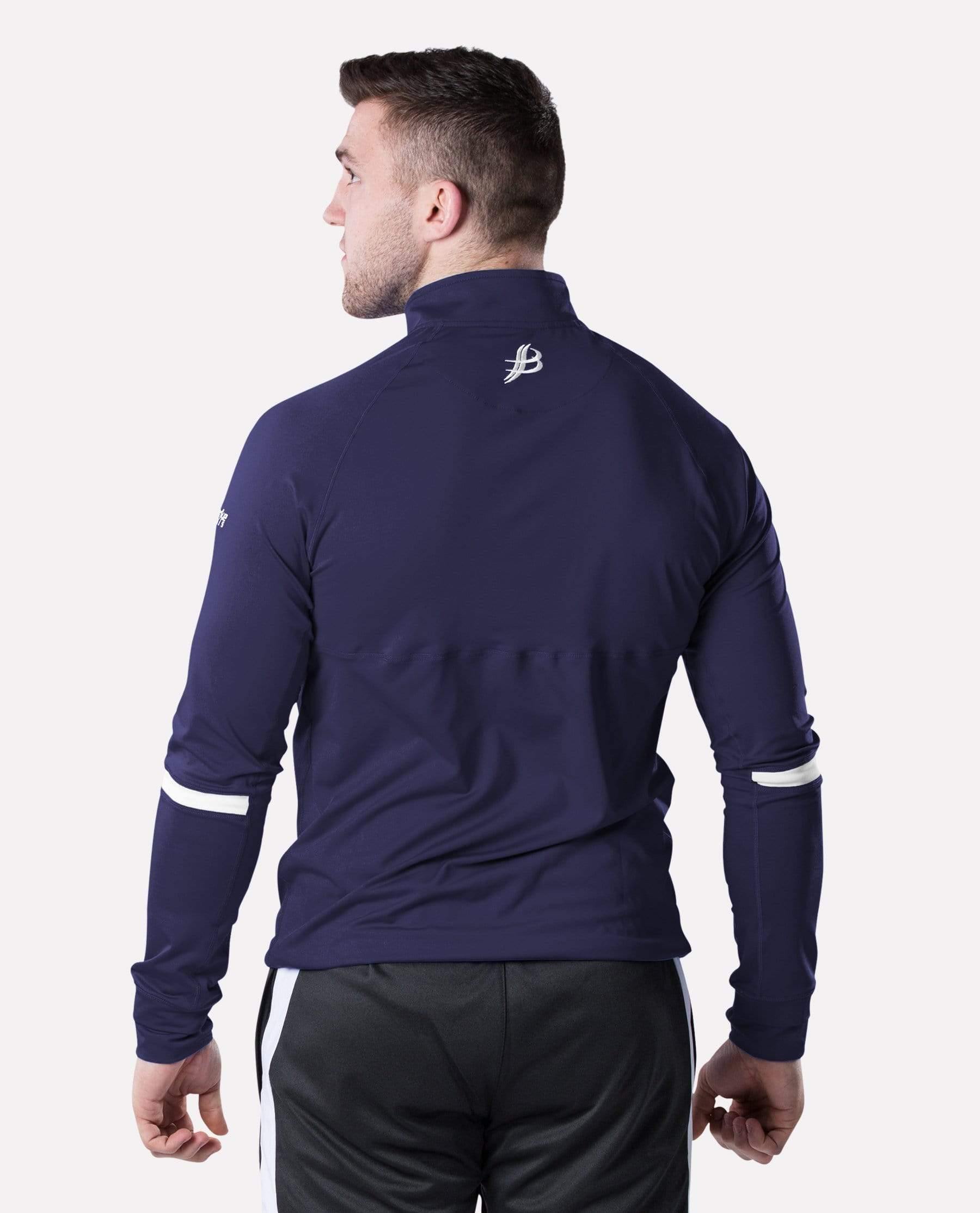 ALPHA Adult Full Zip (Navy/White) - Bourke Sports Limited