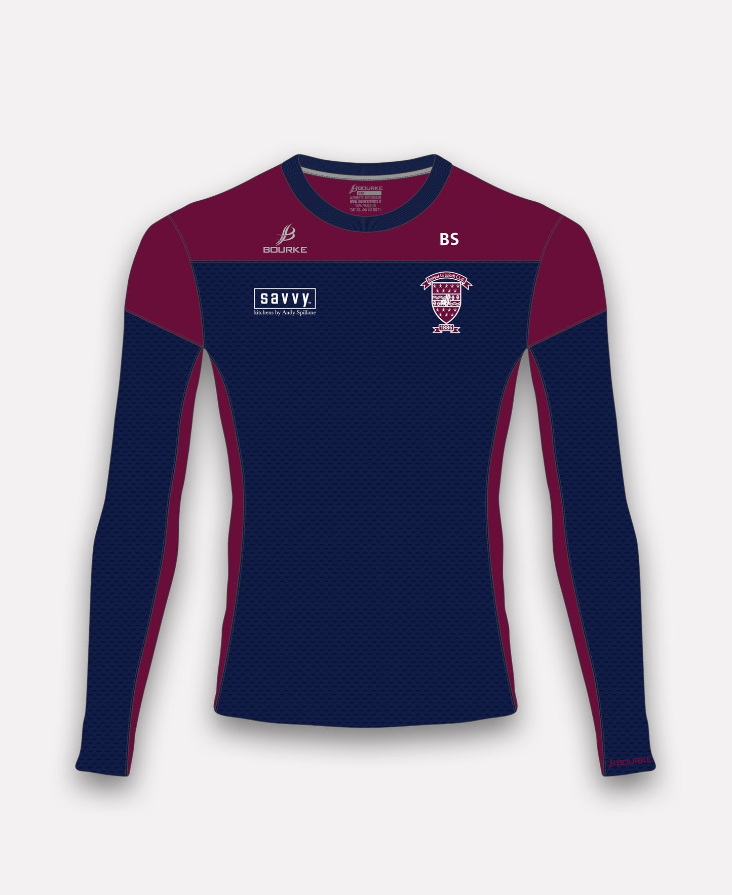 Borris-Ileigh GAA TACA Crew Neck (Maroon/Navy)