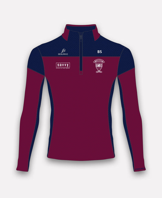 Borris-Ileigh GAA TACA Half Zip (Maroon/Navy)