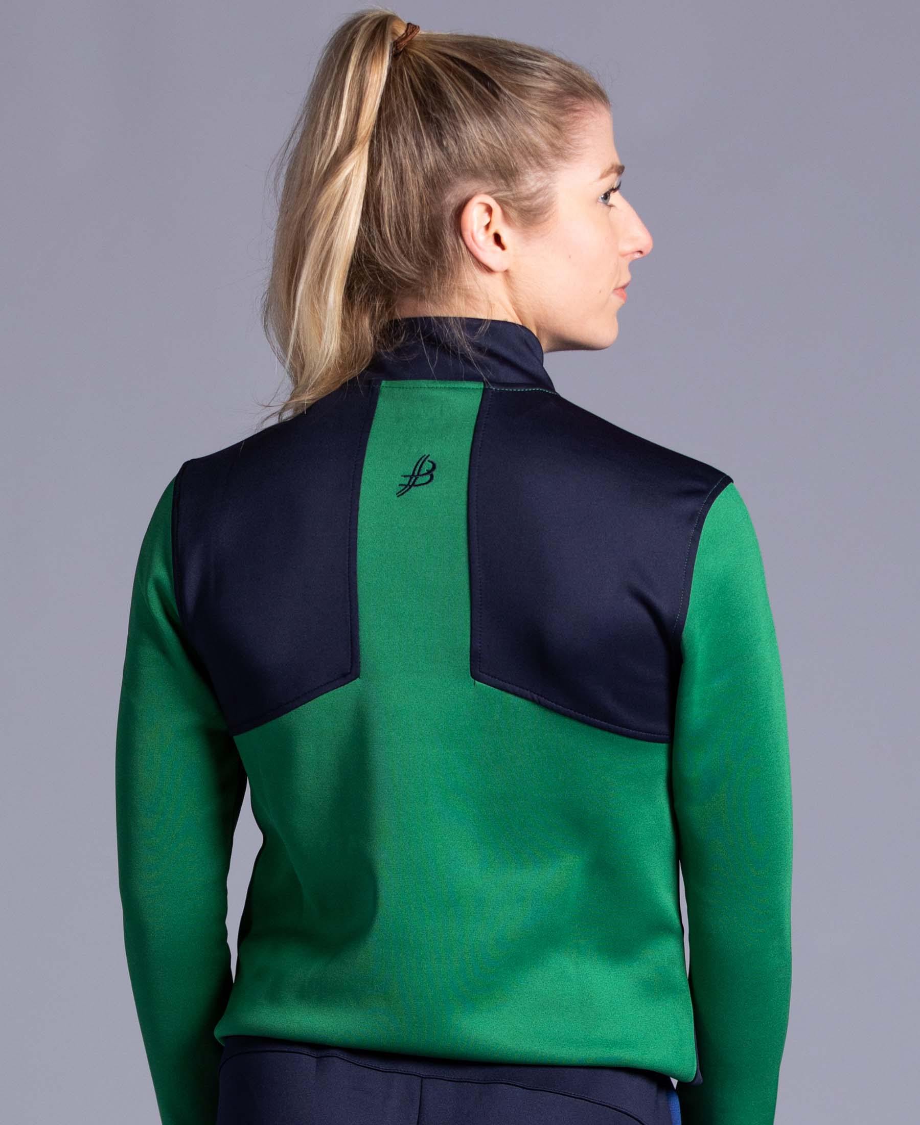 BUA20 Adult Half Zip (Green) - Bourke Sports Limited