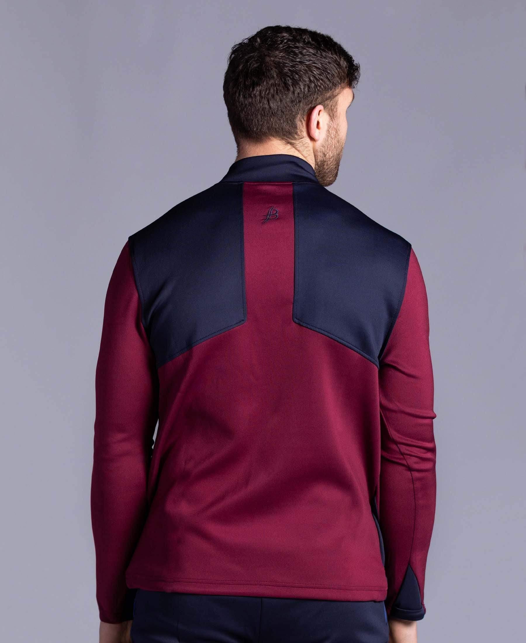 BUA20 Adult Half Zip (Maroon) - Bourke Sports Limited