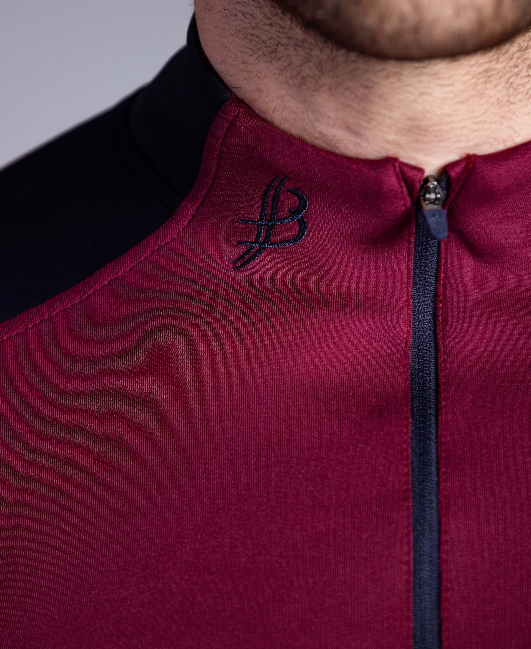 BUA20 Adult Half Zip (Maroon) - Bourke Sports Limited