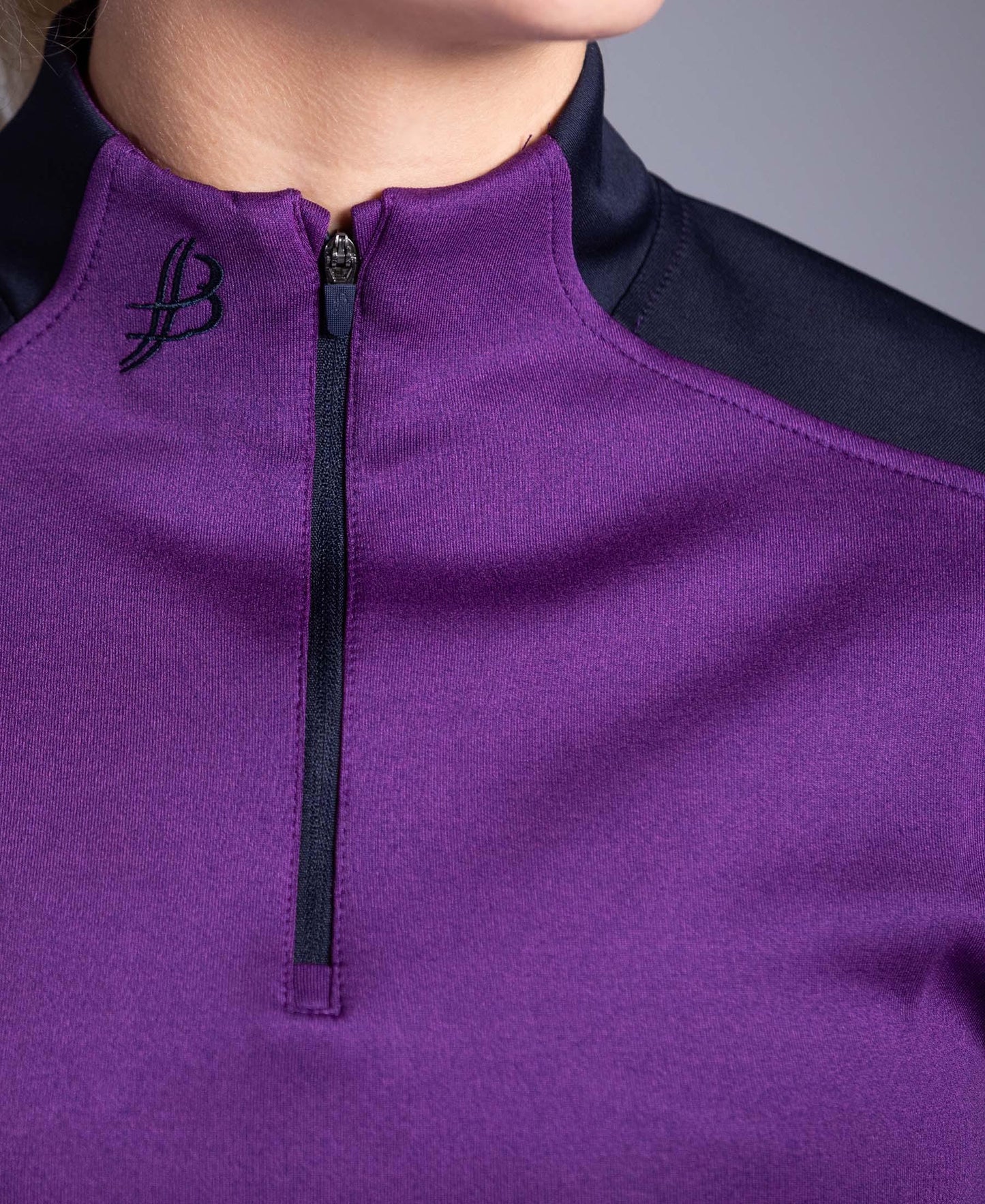 BUA20 Adult Half Zip (Purple) - Bourke Sports Limited