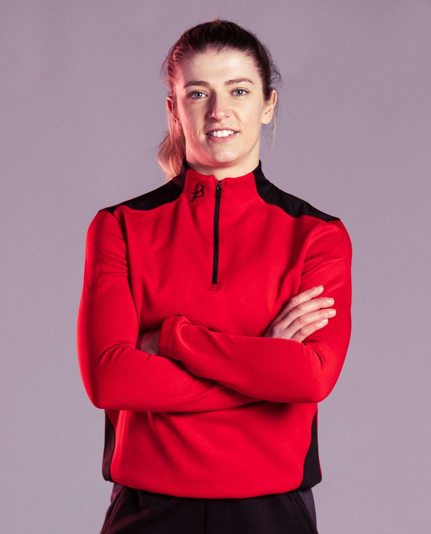 BUA20 Adult Half Zip (Red) - Bourke Sports Limited