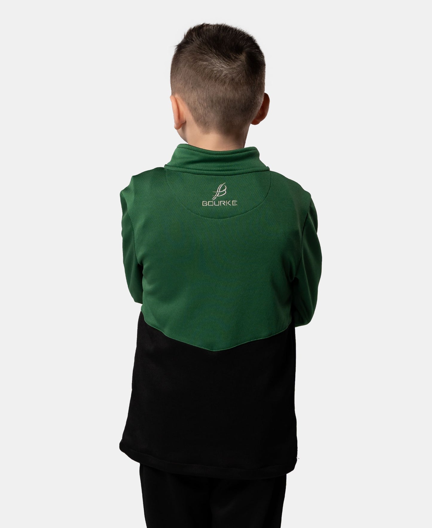 Croga Kids Half Zip (Black/Green)