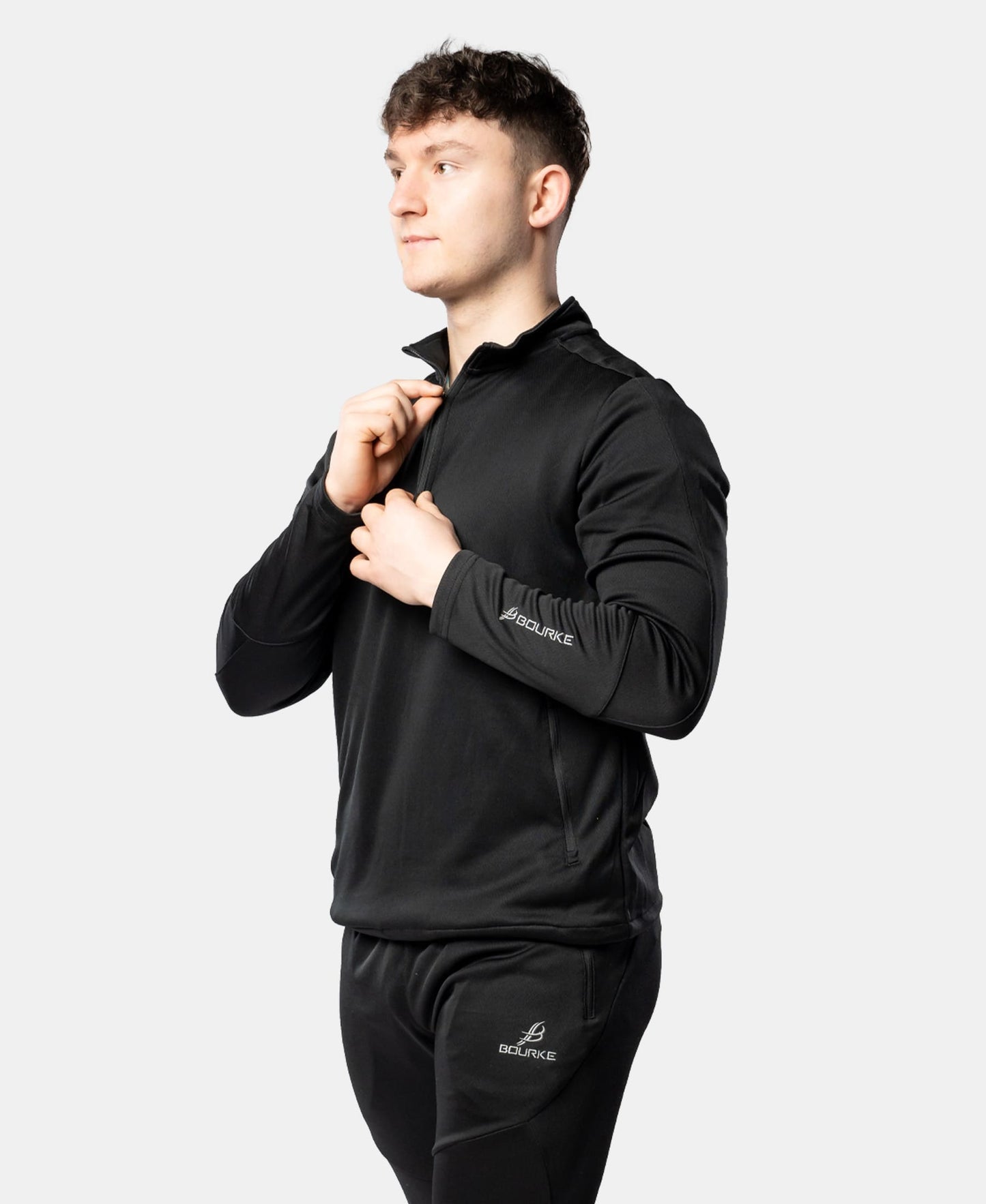 Croga Adult Half Zip (Black)