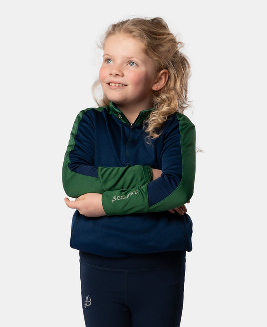 Croga Kids Half Zip (Navy/Green)