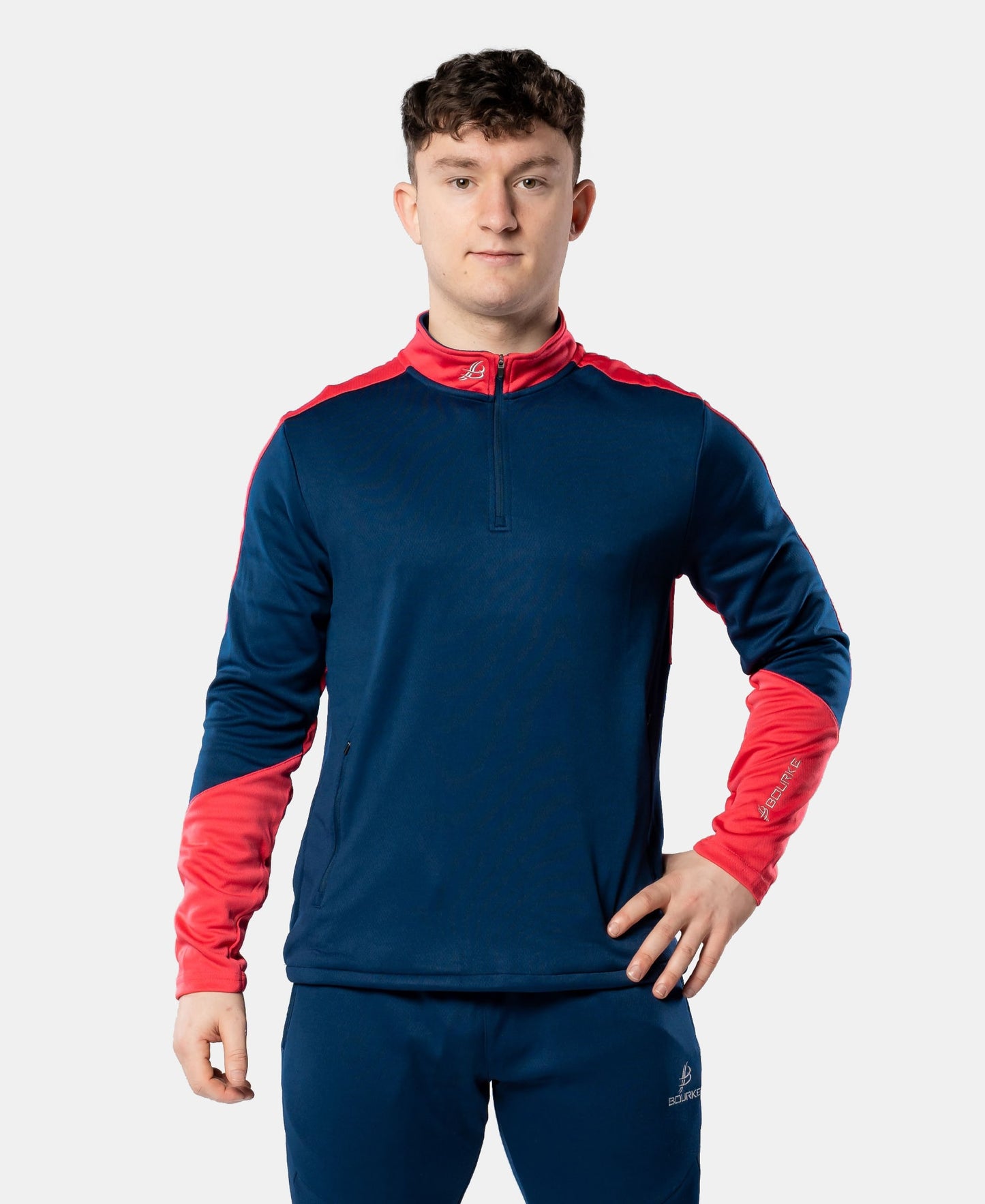 Croga Adult Half Zip (Navy/Pink)