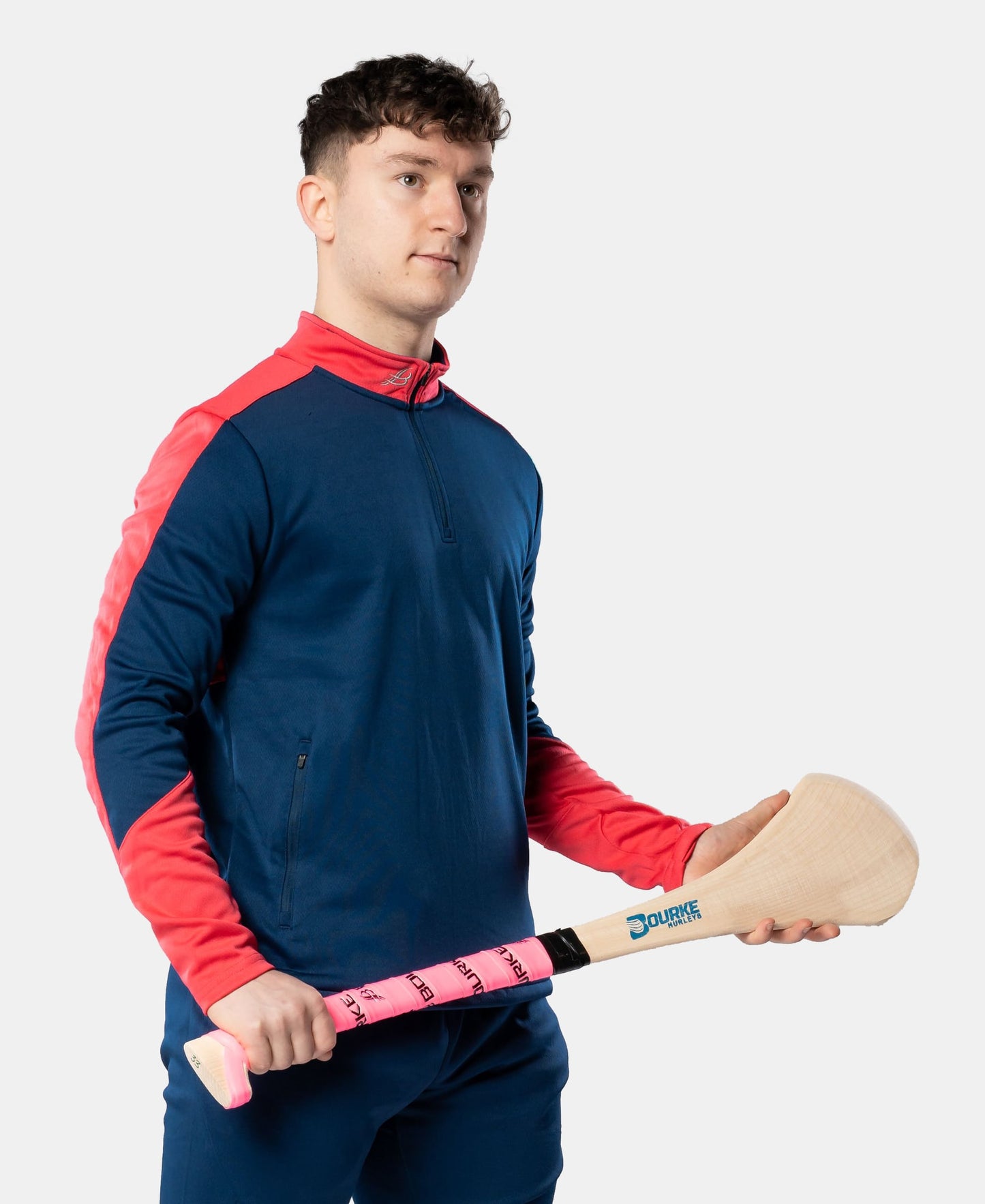 Croga Adult Half Zip (Navy/Pink)